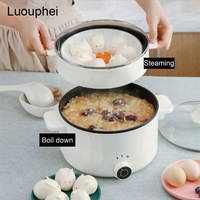 Kuchenka elektryczna patelnia gorący kociołek ogrzewanie Pan Cook Fry gulasz Steam dla 2-4 osób Self Service kuchenka prezent akademik 4